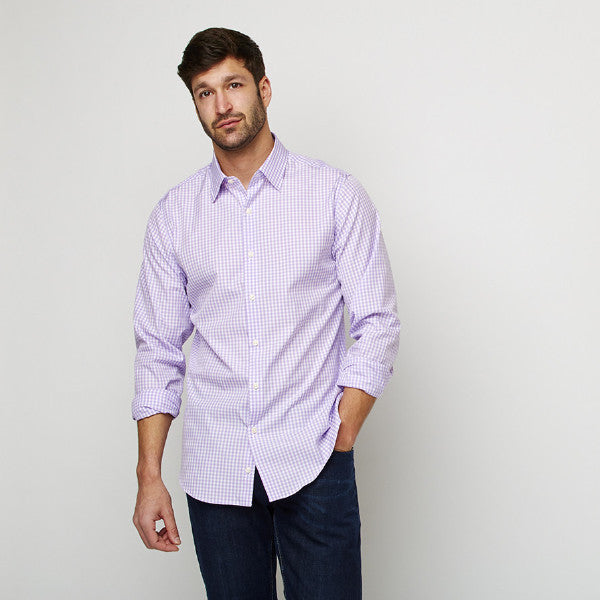 purple check dress shirt The Kelly Check Tailored / 15 / 33